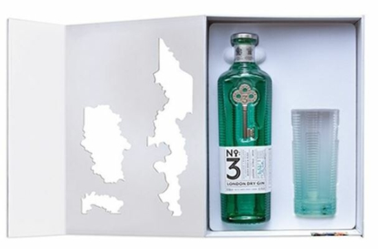 NO 3 London Dry Gin COFFRET 1 Verre
