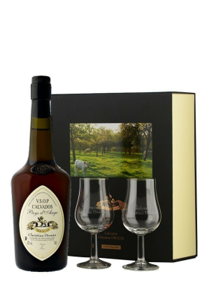CHRISTIAN DROUIN V.S.O.P. - Pays d'Auge COFFRET 2 Verres